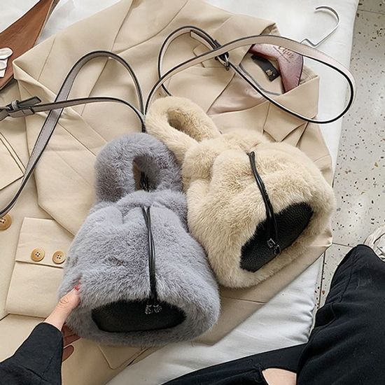 플러쉬 에코 인조퍼 버킷백 멜로우(W998D9D)