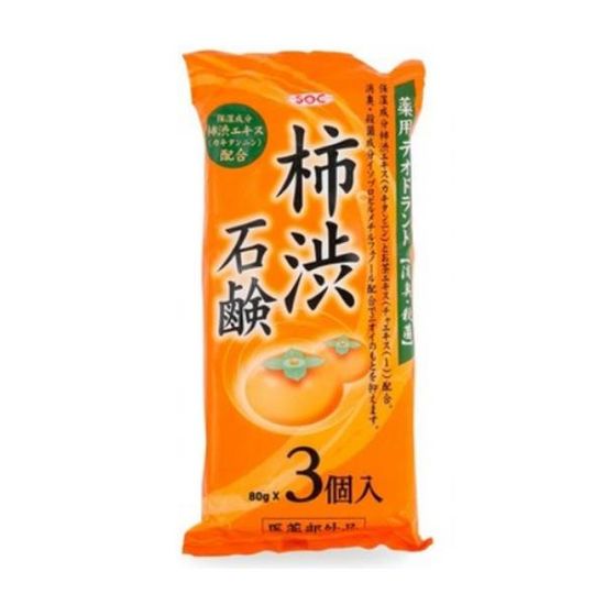 일본SOC 감 세안비누(3p)(80g)탄닌 탈취효과