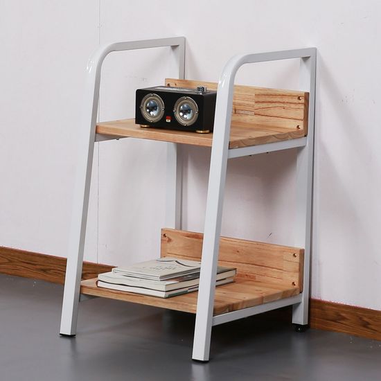 라파 미니 협탁 2단 원목 침대 선반 400 (착불)