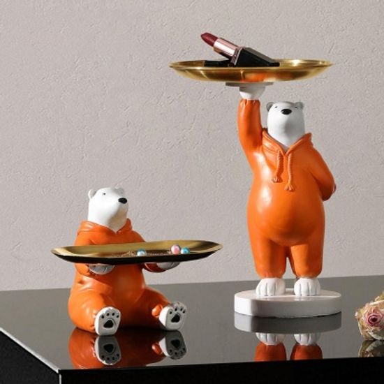 후드티 북극곰 서빙 차키 트레이 안경 다용도 보관함