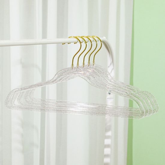 리빙룸 라운드 옷걸이 10p세트(레드 펄) 상의옷걸이