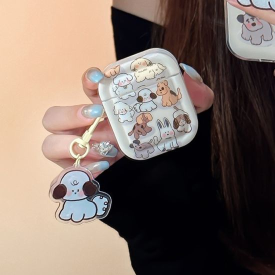 에어팟 3 2 1 pro 큐트 동물 캐릭터 키링 젤리 케이스