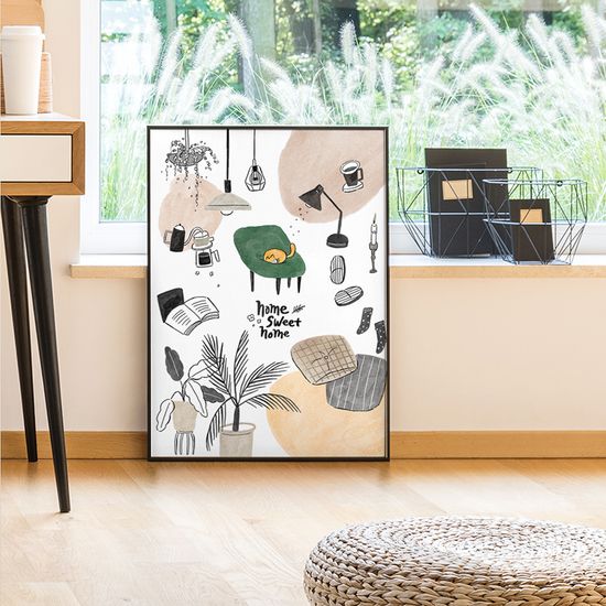 달콤한 나의 집 (Art Print) / 일러스트 액자