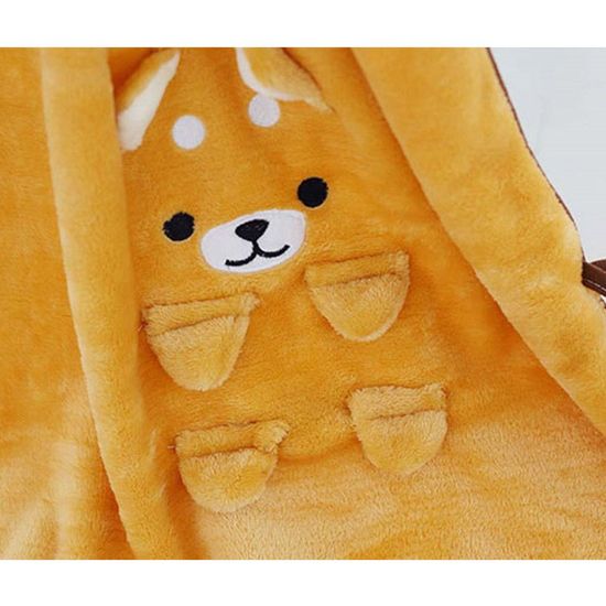 강아지디자인 극세사 무릎담요(WB10F16)