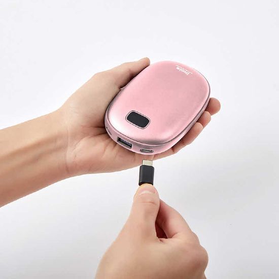 아이노트 양면발열 충전식 손난로 보조배터리 HW800P