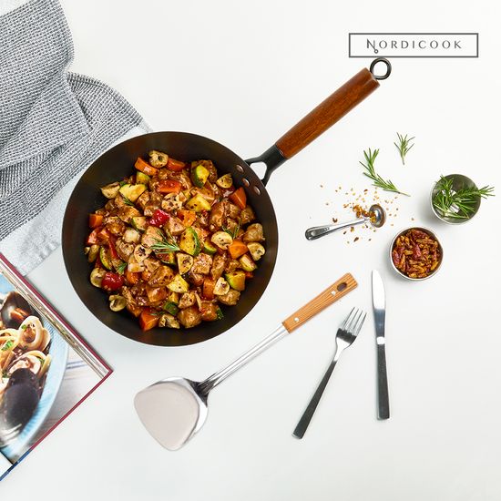 [노르디쿡] IH 무쇠팬 28cm + 뒤집개