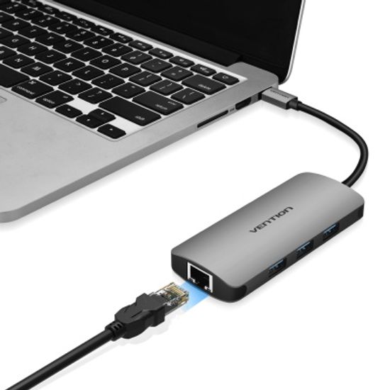 벤션 9in1 C타입 멀티포트 허브 HDMI 랜 도킹스테이션 CGNHA