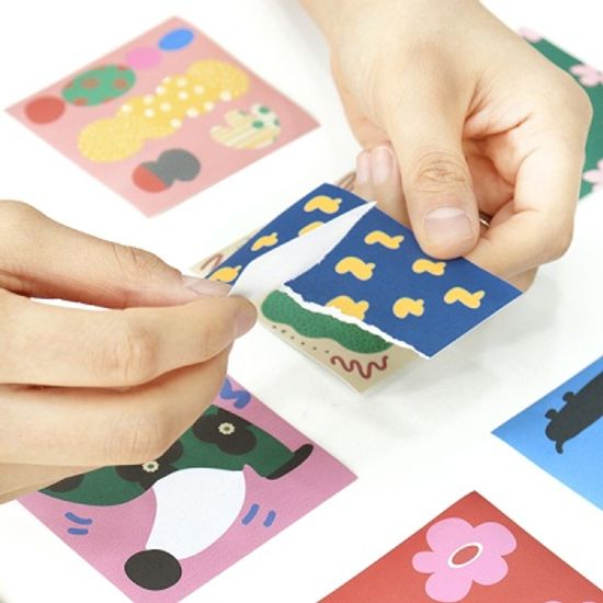 색종이 스티커 팩 ver.2 (50매)