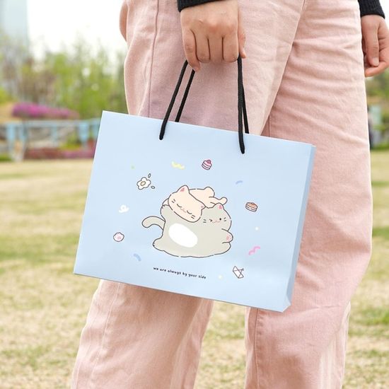 핑크풋 냥냥쇼핑백(중)