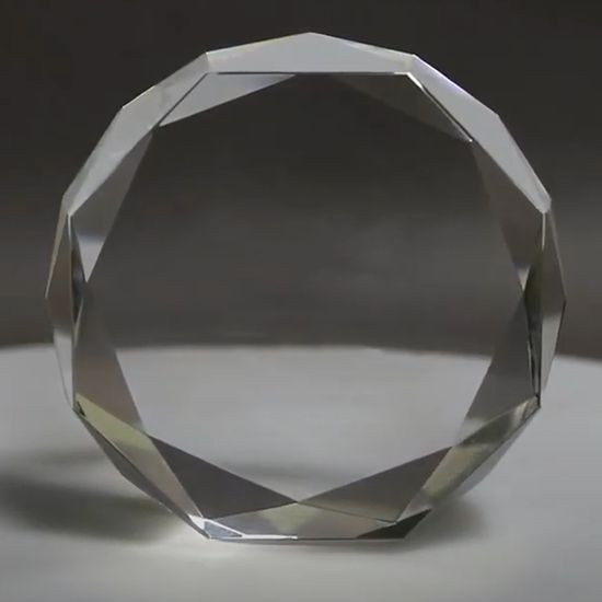 더워드 크리스탈 전도상패 (다각라운드)_전도왕