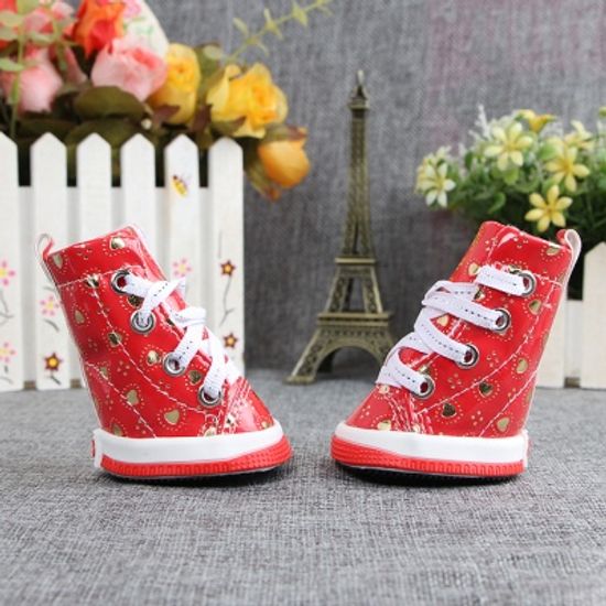 애견부츠 애견신발(4p)/애견용품 외출용 강아지신발