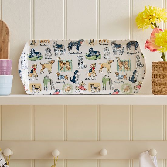 베스트인쇼 강아지 멜라민 쟁반 (중)