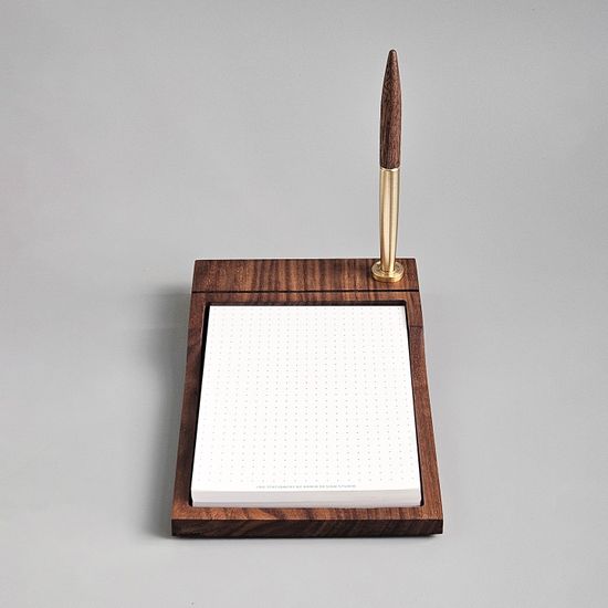 월넛 메모패드 트레이&볼펜 세트 MTP-201