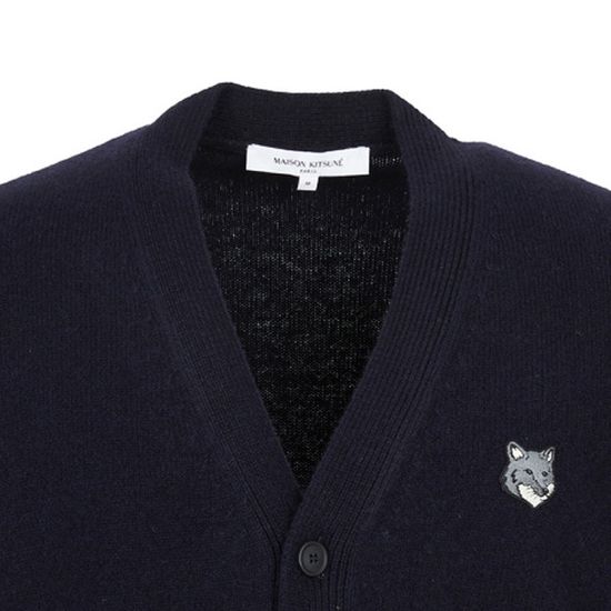 메종키츠네 그레이폭스 헤드 가디건