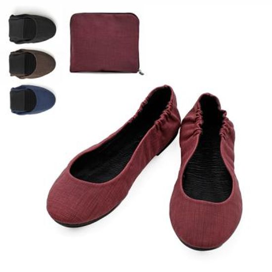 [고고플랫]여행용 플랫 스칼렛 플랫슈즈+파우치