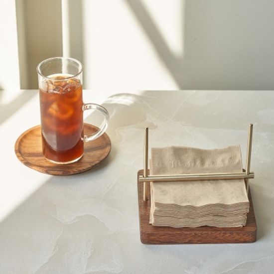 원목 황동 냅킨꽂이 홀더