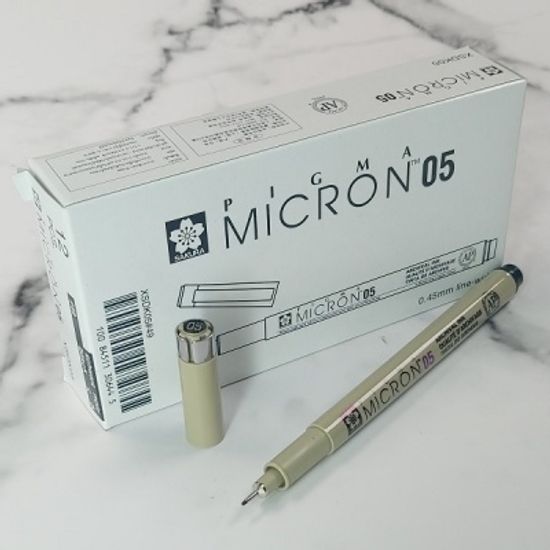 사쿠라 피그마 0.45mm 마이크론 05 블랙 1다스(12자루