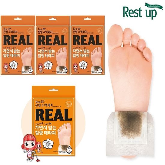  [레스트업] 40매 리얼 풋테라피 힐링수액패치