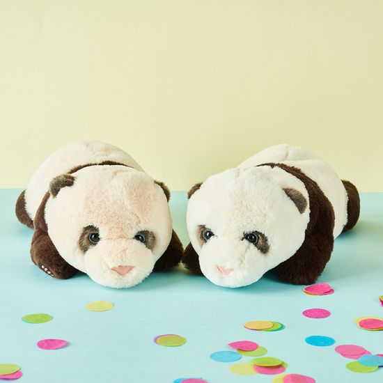 에버랜드 루이바오 후이바오 60일 보들인형 2종