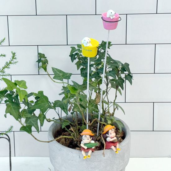웰컴 양동이 강아지 몰리 가든픽 2p set