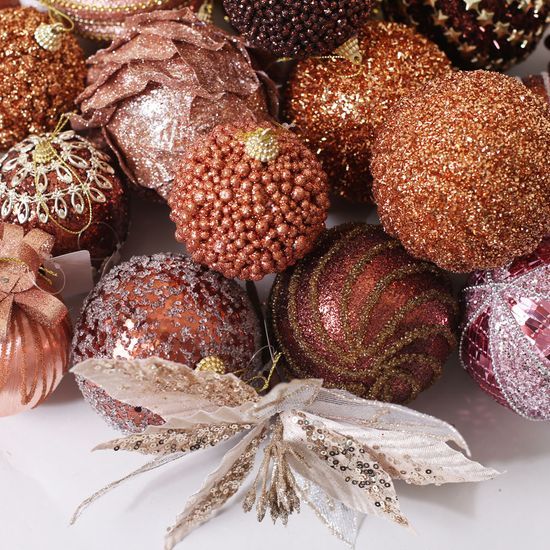 [도토로] 트리 장식볼 랜덤박스 오너먼트 10p(브론즈)