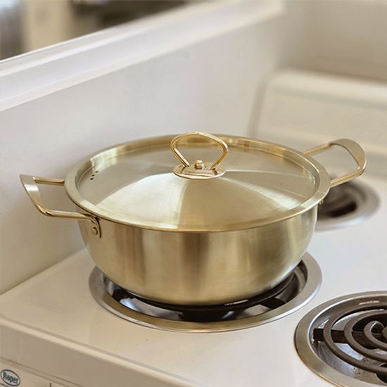 아비스 IH 티타늄코팅 스텐 2종H세트 양수20+전골24cm