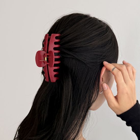 [1+1] 실리콘 헤어 집게핀 2TYPE