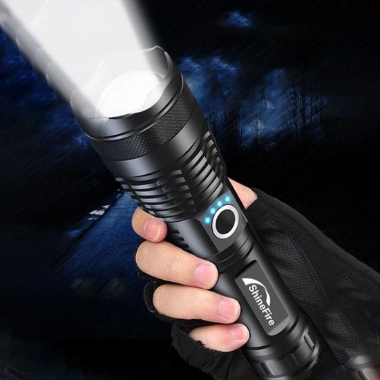 XHP70.2 충전식 LED 손전등 5종 불빛 배터리포함 S672