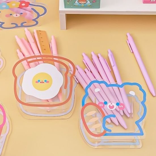 야미냐미 아크릴 펜꽂이 펜홀더 연필꽂이 6TYPE