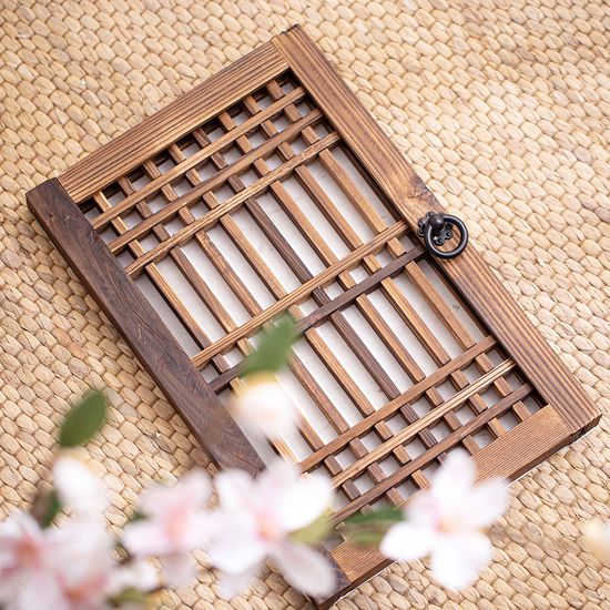 두짝 전통 창문 (39cm) -직접 붙이는 창호지, 문고리