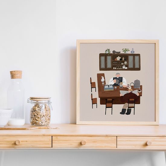 Cafe, aassam(아쌈) 작가 인테리어 거실 그림 액자