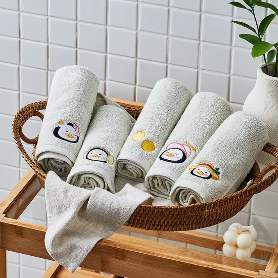 펭수 고리형 순면 핸드타월 5장 세트 BPHT05