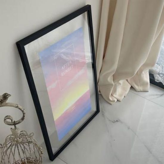 ah628-투명액자38CmX58Cm_일출감성일러스트