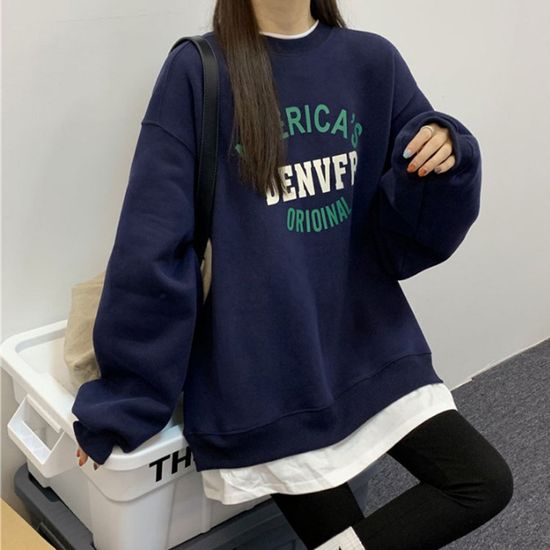 여성  아메리카 덴버 긴팔 맨투맨 티셔츠