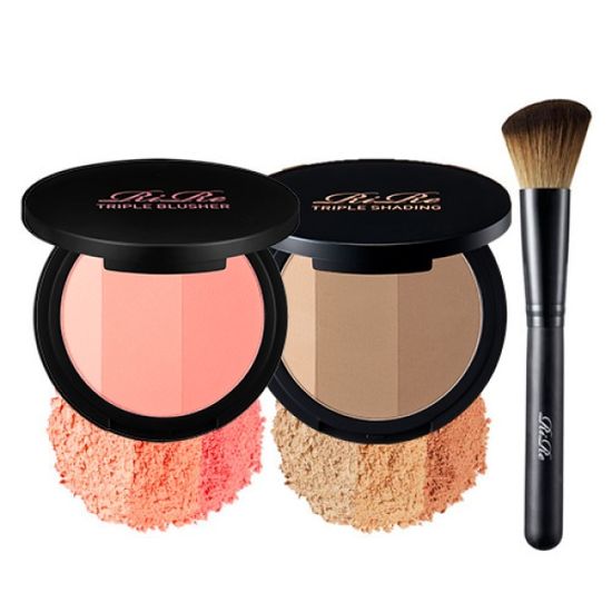 [브러쉬증정SET]리르 트리플 쉐딩+트리플 블러셔