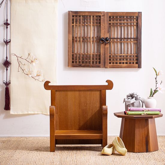 두짝 전통 창문 (39cm) -직접 붙이는 창호지, 문고리