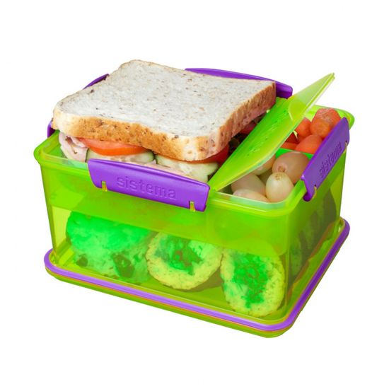 [시스테마] 트렌드 런치박스 2단 도시락통 2.3L (그린