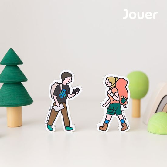 [꼬메모이X제로퍼제로] 쥬에 자석지우개 캠핑