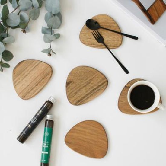 우드 컵받침- 6type