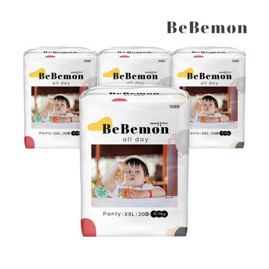 올데이 풀커버 팬티 기저귀 점보 15~19kg 20매X 4Pack