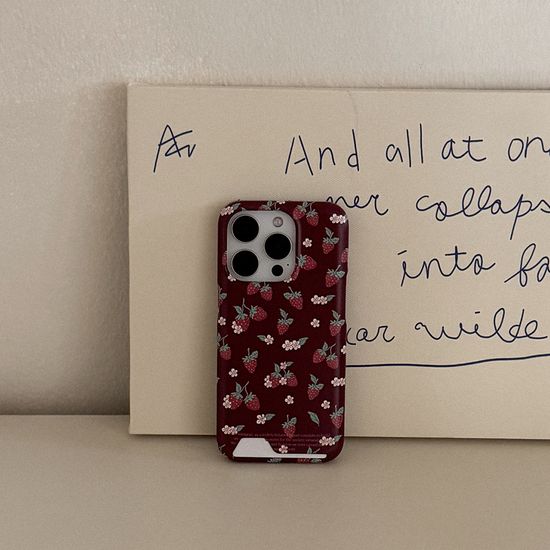 sweet straw pattern 디자인 [카드수납 폰케이스]