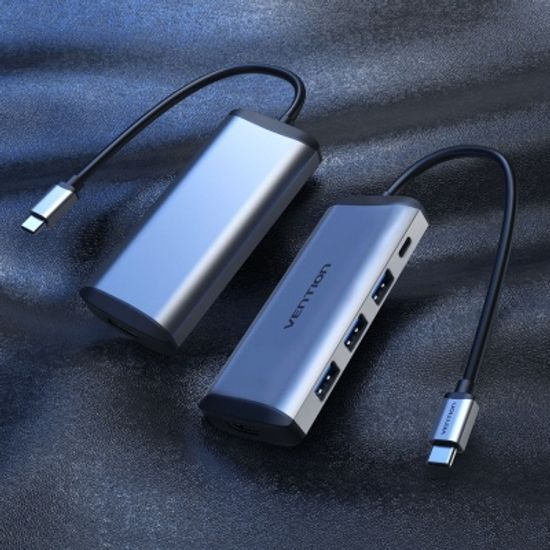 벤션 5in1 C타입 멀티포트 USB 고속 허브 HDMI 컨버터