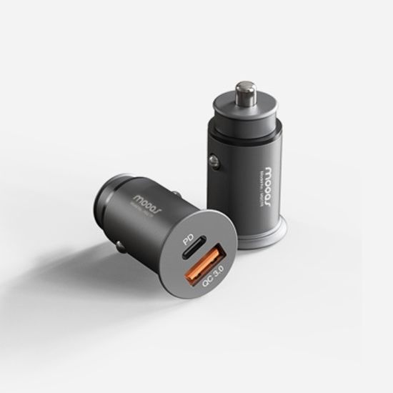 38W PD 듀얼 차량용 고속 충전기 시거잭 USB-C/A