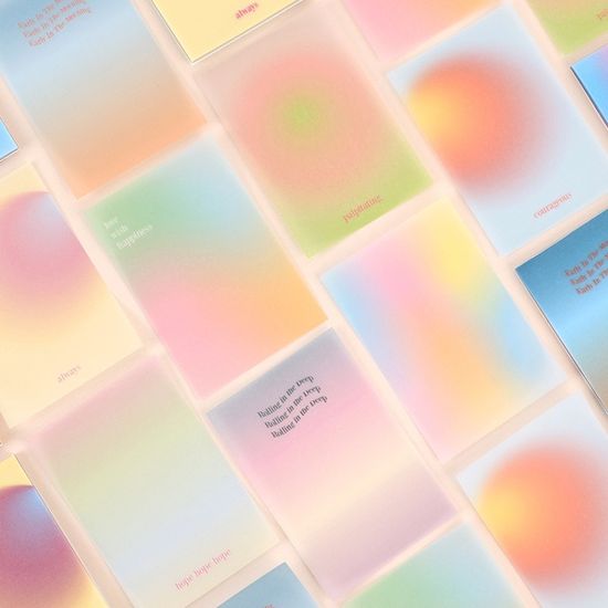 [반투명] 트레싱지 그라데이션 믹스 다꾸패드