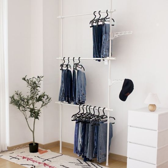 올리 드레스룸 바지걸이 행거 3단 3color