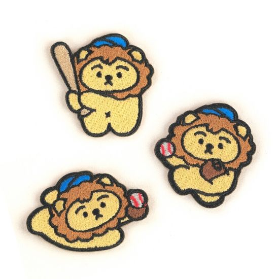사자 야구 와펜 3종