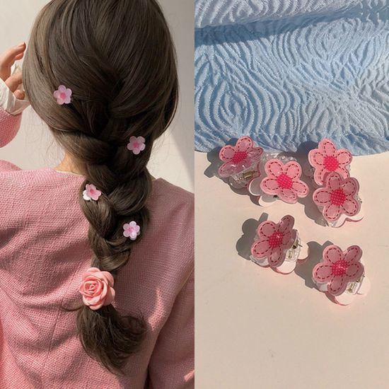 [6개세트] 마리트 봄 꽃 포인트핀 헤어핀 사이드핀