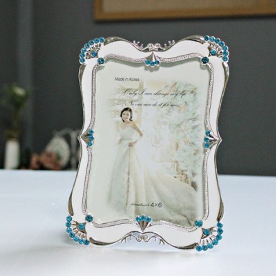 (kjiw047)J 버드액자  4x6 블루