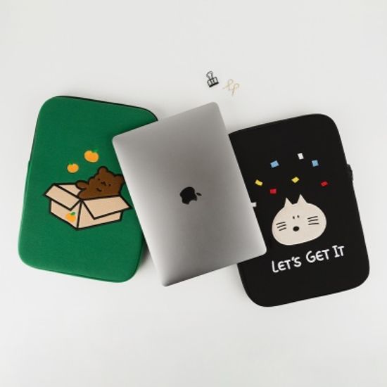 자수 아이패드 파우치_길곰/렛츠기릿(11/13/15)