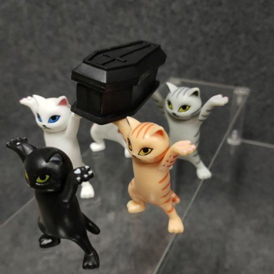 관짝고양이  춤추는 피규어 관짝댄스  관짝 포함